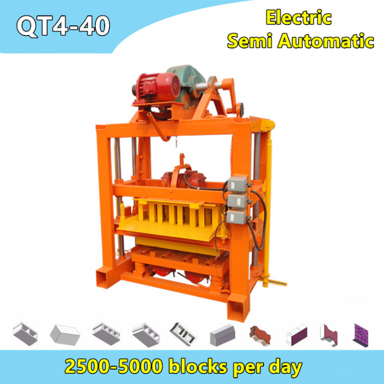 QTJ4-40 Small Manual Hollow Block Making Machine For Sale