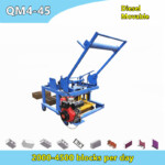 QM4-45 Diesel Powered Mobile Concrete Wall Block Moulding Machine Price